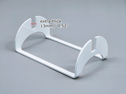 Powder-Coated Aluminum Fused Glass Art Stand - Up-Facing Curved, Large Size