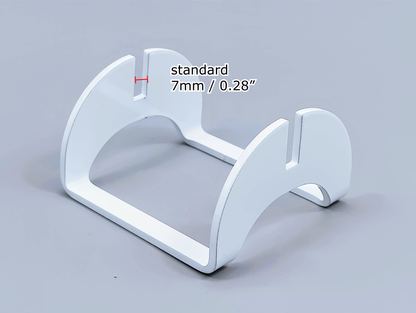 Powder-Coated Aluminum Fused Glass Art Stand - Up-Facing Curved, Standard Size