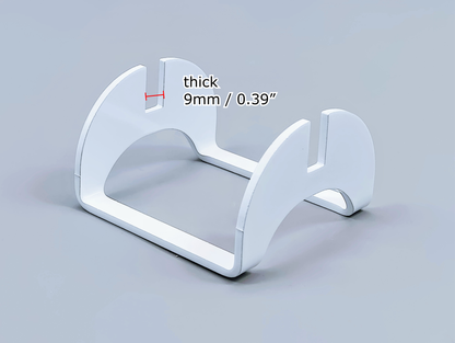 Powder-Coated Aluminum Fused Glass Art Stand - Up-Facing Curved, Standard Size