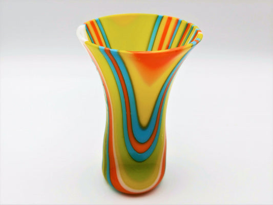 bright stripe drop vase