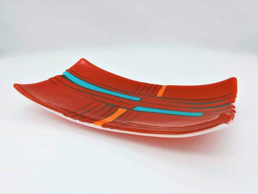 orange geo-organic platter